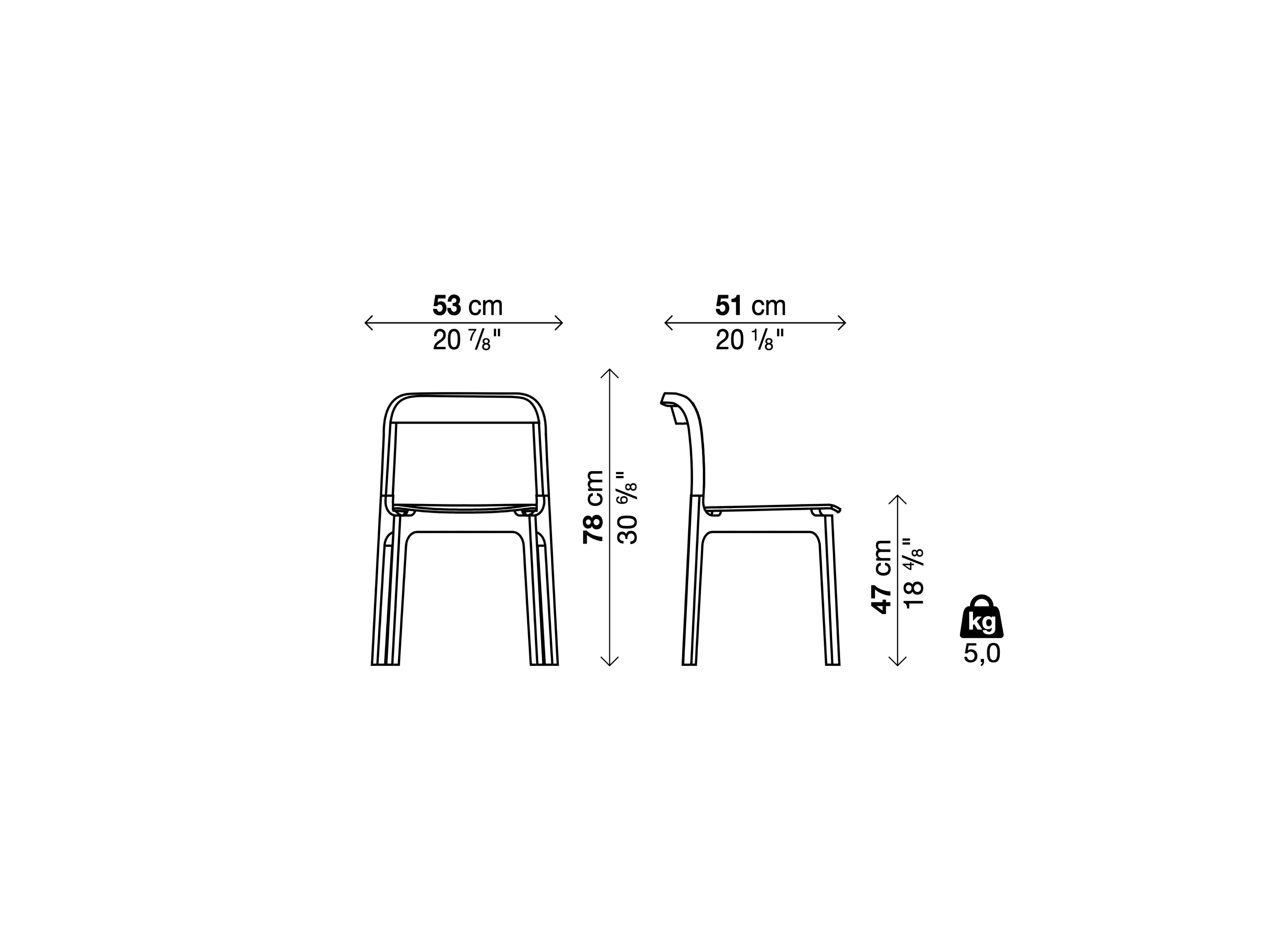 Contorna Chair 單椅．低背款