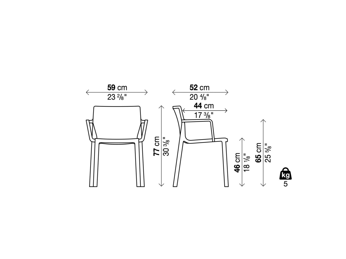 LP Stackable Armchair 可堆疊扶手椅