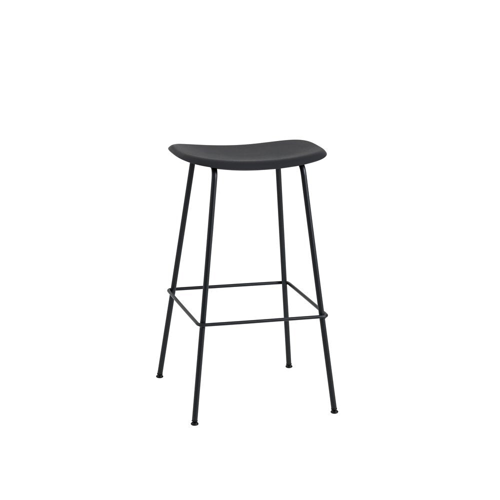 北歐丹麥家具 Muuto Fiber Barstool 木纖吧台椅 - 金屬椅腳 / 座高 75cm