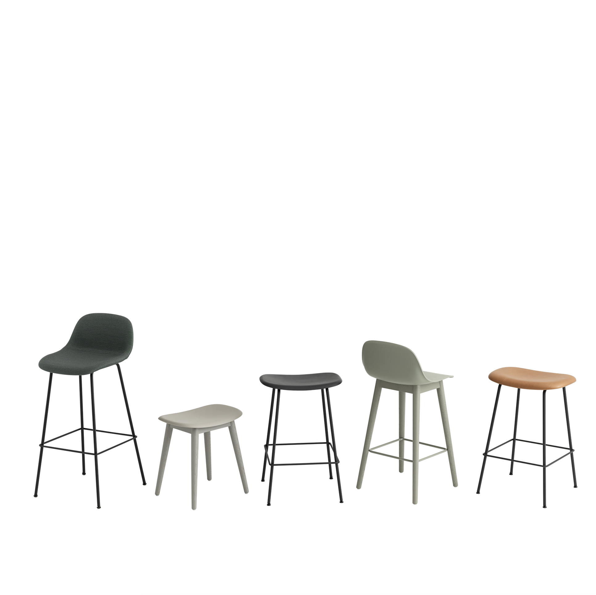 Fiber Barstool 木纖吧台椅 - 金屬椅腳 / 座高 75cm